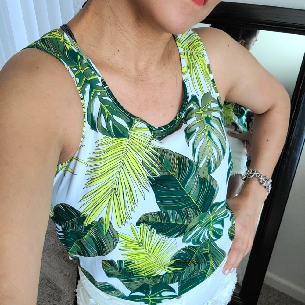 Leaf monstera Blouse loose top